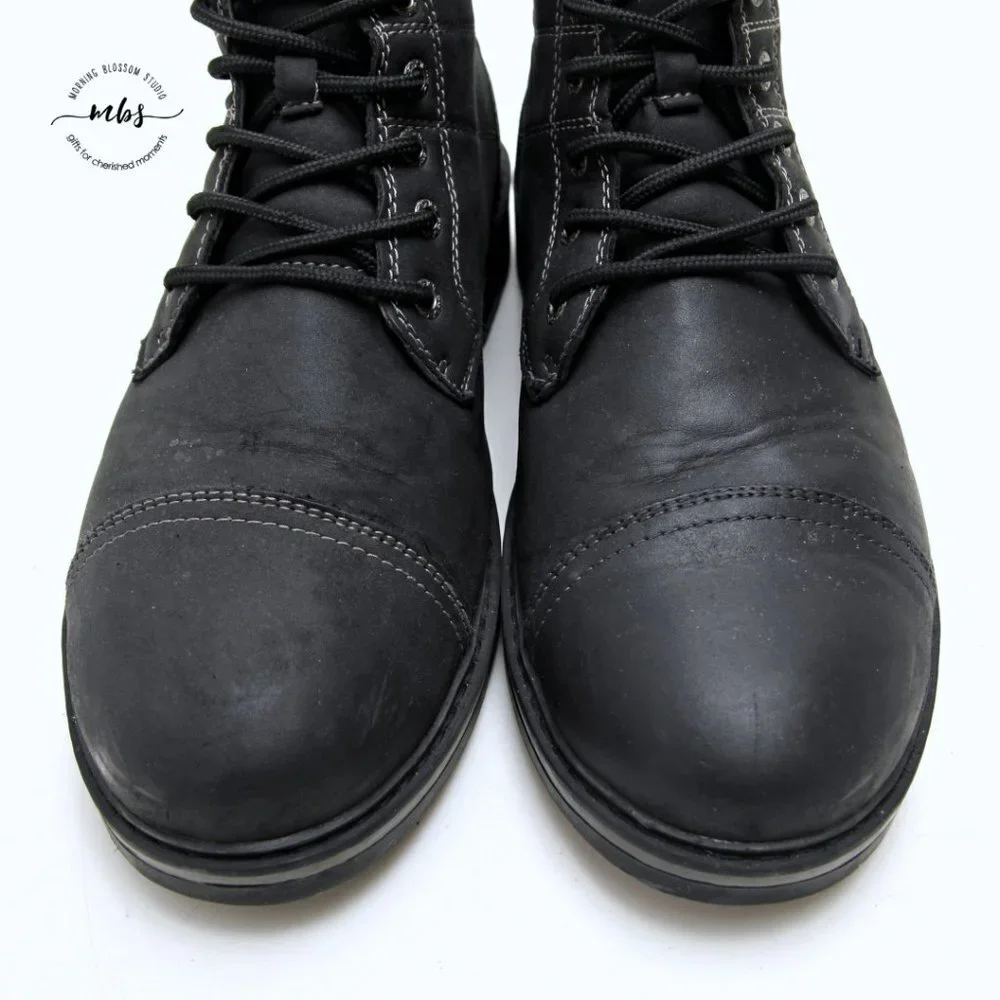 Joe’s Jeans Pop n Cap High Top Boots in Black‎ Men Size 9.5